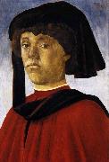 BOTTICELLI, Sandro Portrait of a Young Man oil painting artist